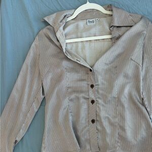 Women's Striped Tan Jacket